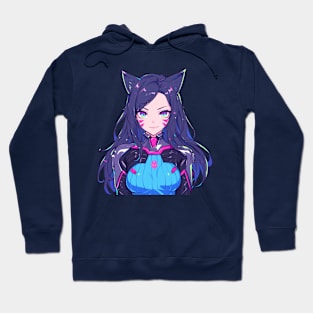 Cyber Cat Girl Hoodie